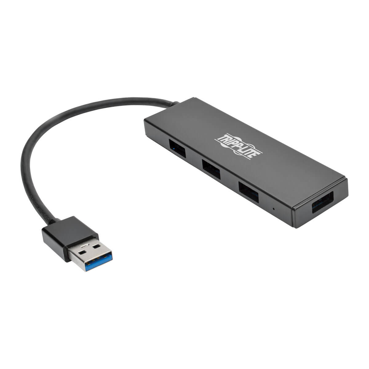 Tripp Lite U360-004-SLIM interface hub USB 3.2 Gen 1 (3.1 Gen 1) Type-A 5000 Mbit/s Zwart afbeelding