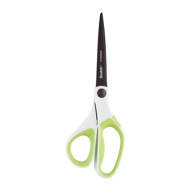Schaar Scotch 20cm titanium met groot oog groen blister afbeelding