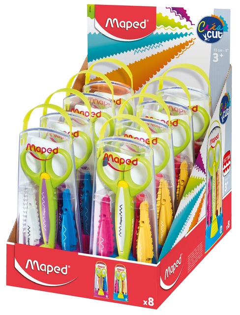 Schaar Maped Crea Cut met 5 verwisselbare motieven display á 8 stuks assorti afbeelding