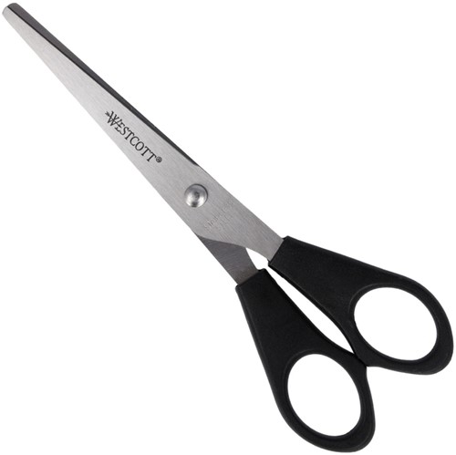 Kantoorschaar Westcott 155mm met kunststof grip rvs-3