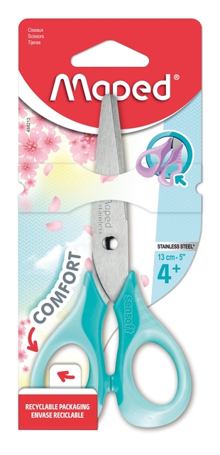 Schaar Maped Sensoft 13cm pastel assorti afbeelding