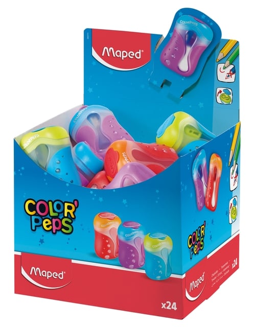 Puntenslijper Maped Color&apos;Peps 2gaats display á 24 stuks assorti afbeelding