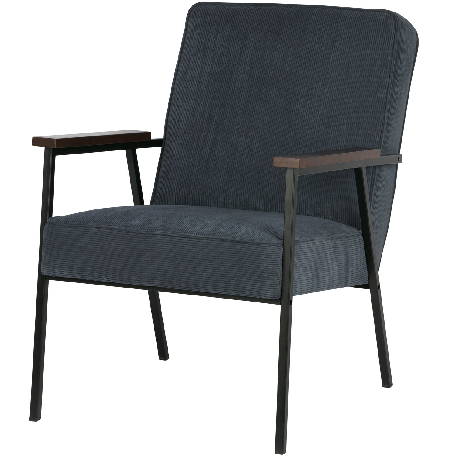 WOOOD Fauteuil Sally Staalblauw