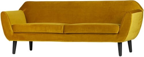 ROCCO SOFA 187 CM FLUWEEL OKER