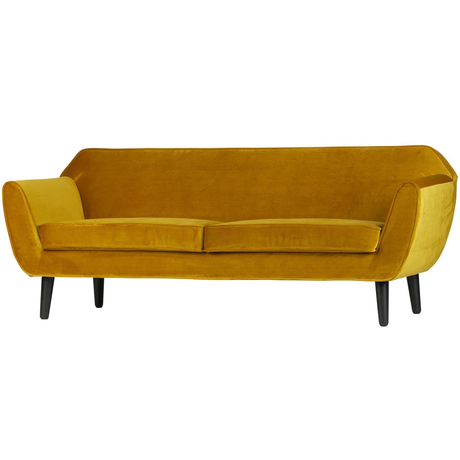 ROCCO SOFA 187 CM FLUWEEL OKER afbeelding