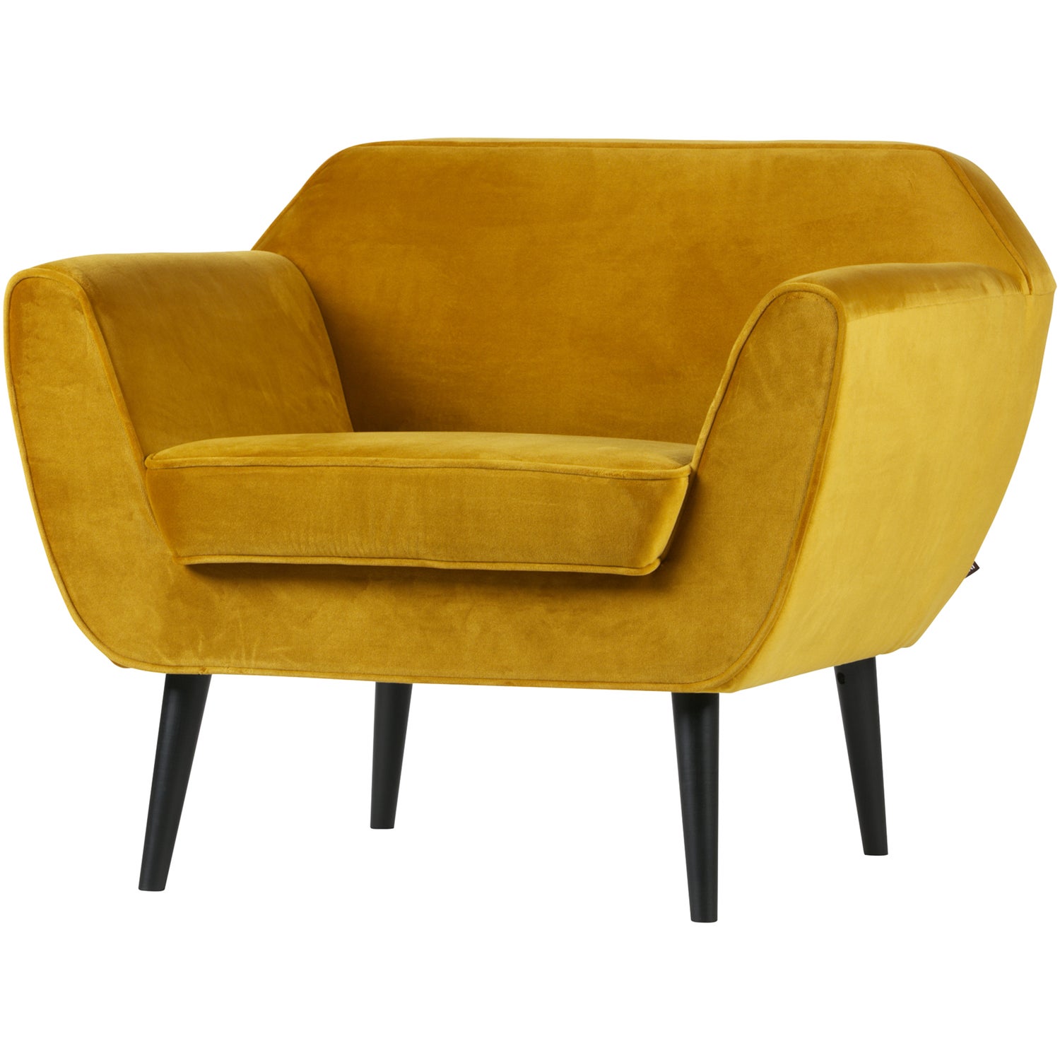 WOOOD ROCCO FAUTEUIL FLUWEEL OKER