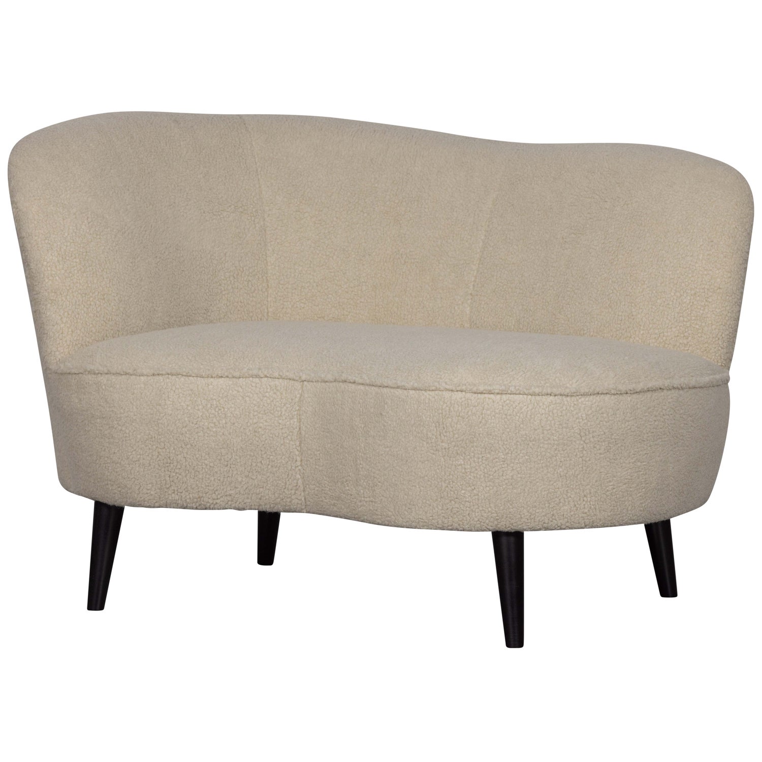 WOOOD Lounge Fauteuil Sara Links Teddy Off White