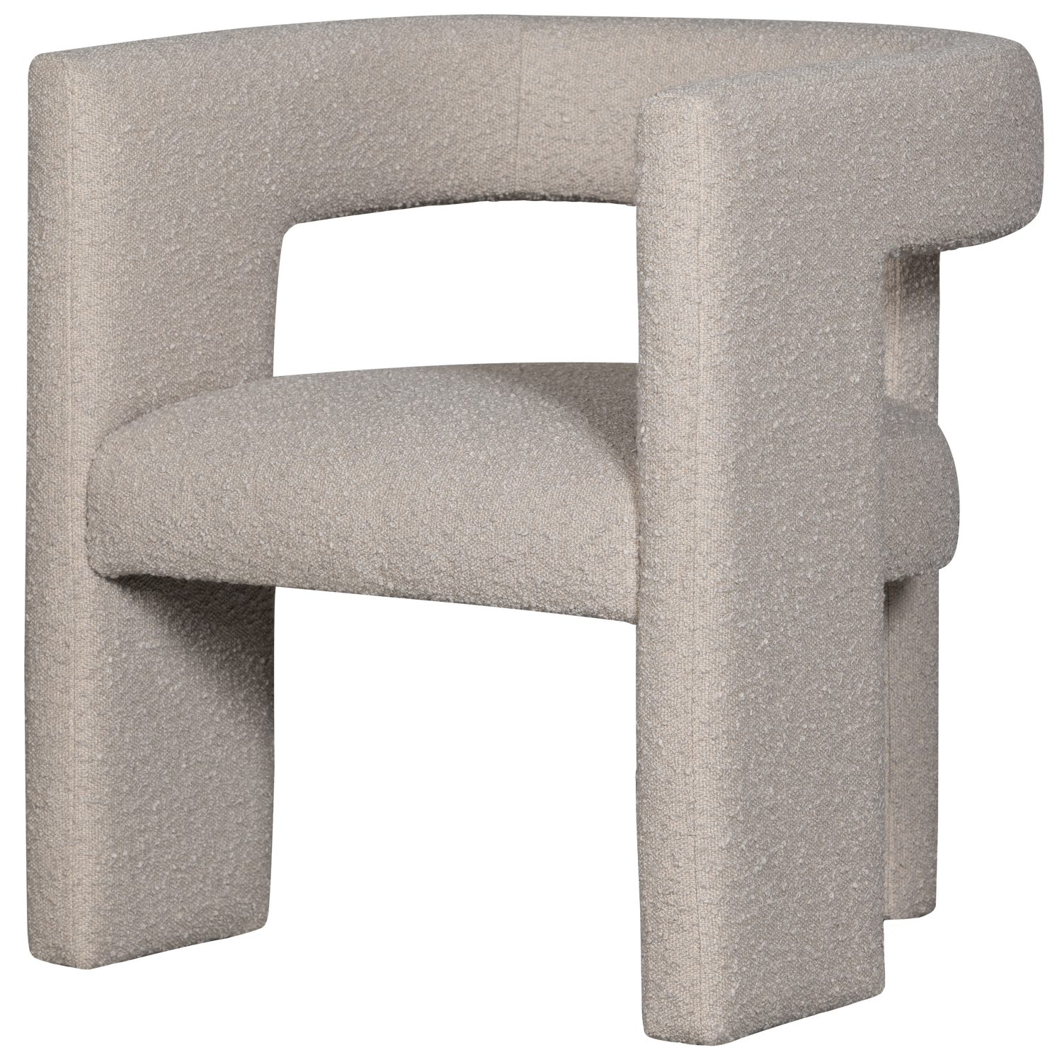 WOOOD Fauteuil Tiwa Boucle Beige