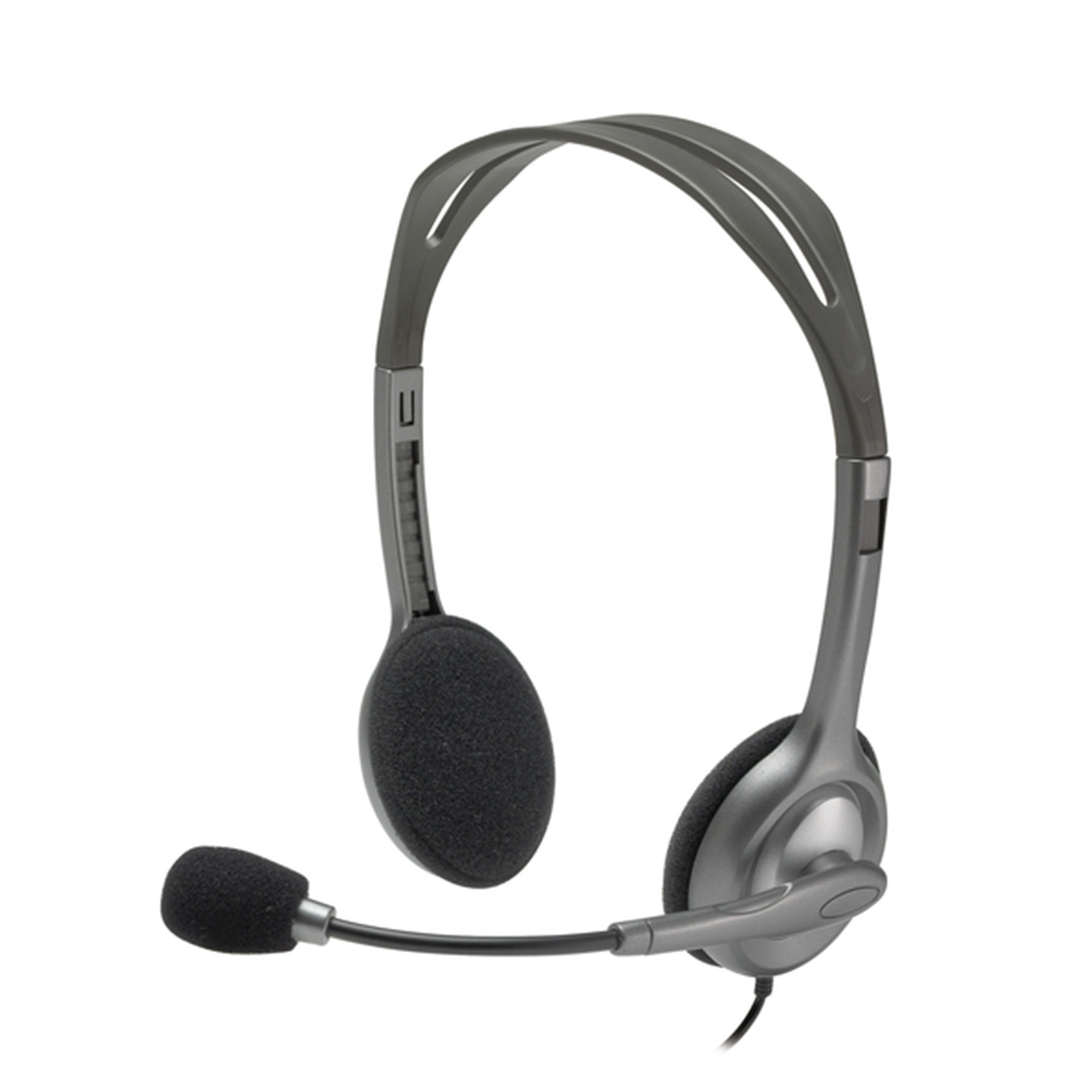 Logitech H111 Headset Bedraad Hoofdband Kantoor/callcenter Grijs afbeelding