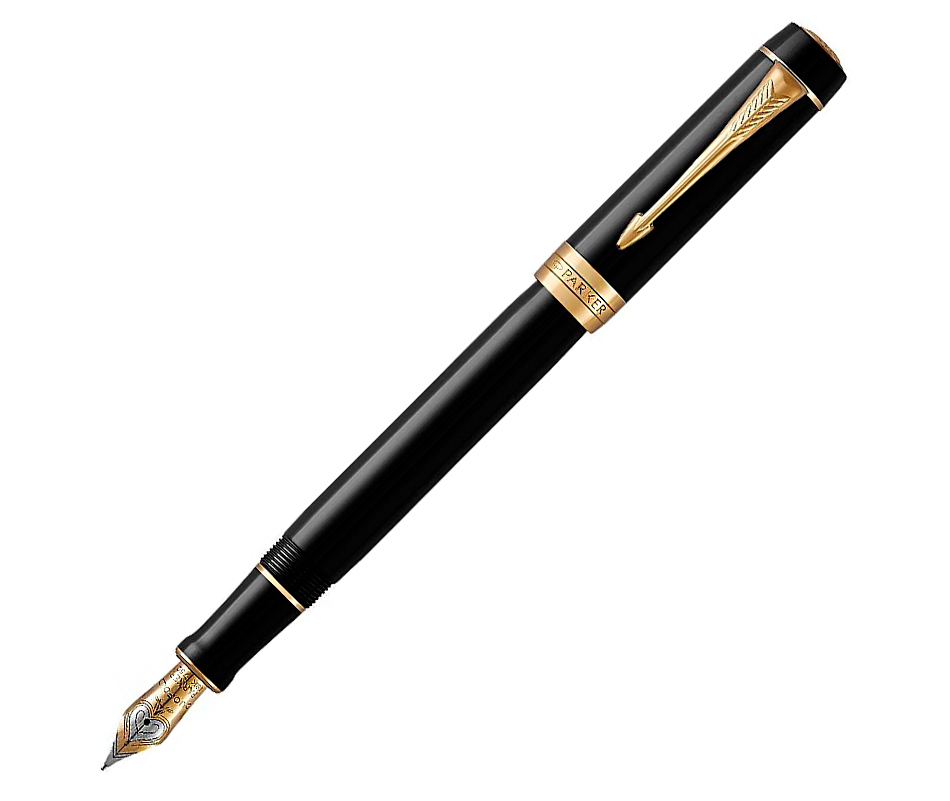 Vulpen Parker Duofold Classic black 18k GT fijn afbeelding