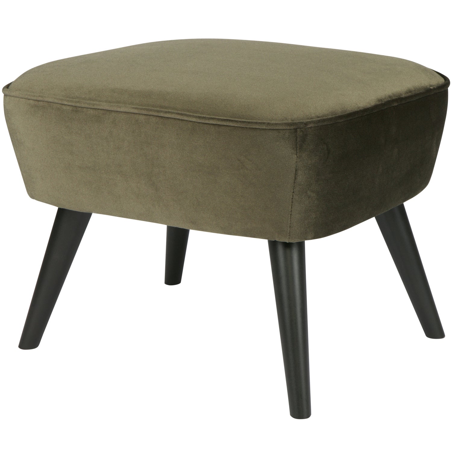 Hocker Op Poten Sara Warm Groen afbeelding