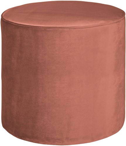 Poef Sara Hoog Oud Roze 46Xo46