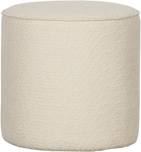Poef Sara Hoog Boucle Creme 46Xo46