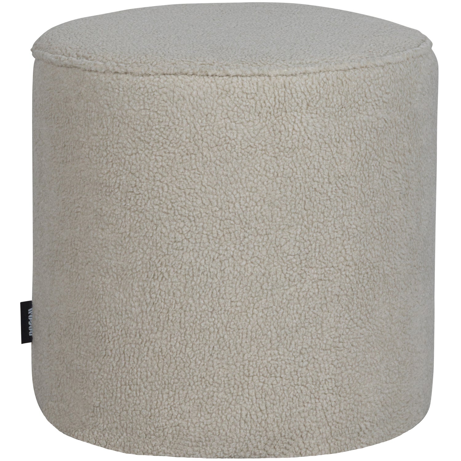 Poef Sara Hoog Teddy Off White 46Xo46 afbeelding