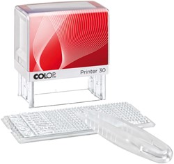 Tekststempel Colop Printer 30/1 personaliseerbaar 5regels 47x18mm
