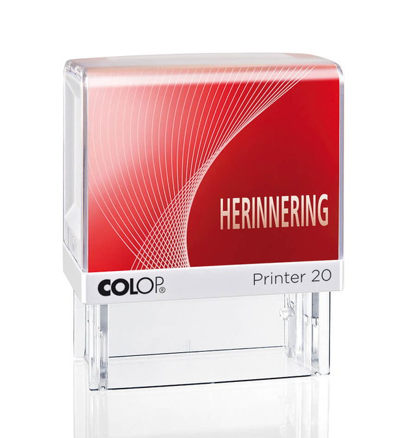 Woordstempel Colop Printer 20 herinnering rood afbeelding