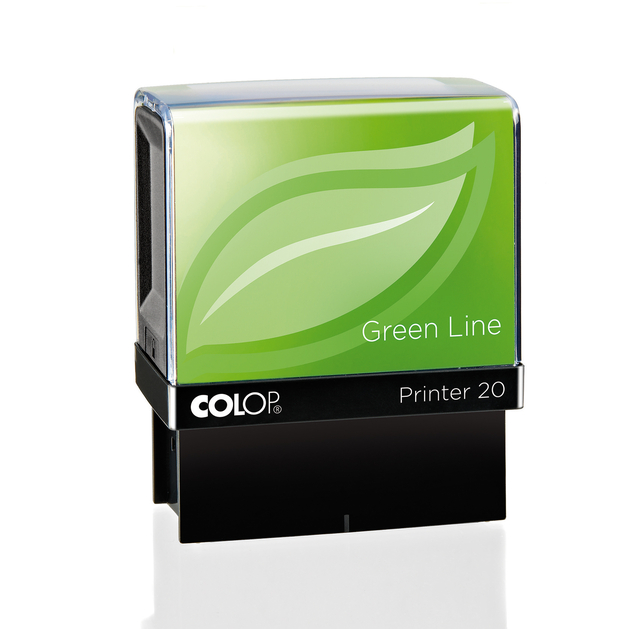 Tekststempel Colop 20 green line personaliseerbaar 4regels 38x14mm afbeelding