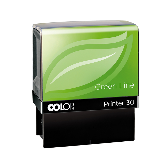 Tekststempel Colop 30 green line personaliseerbaar 5regels 47x18mm afbeelding