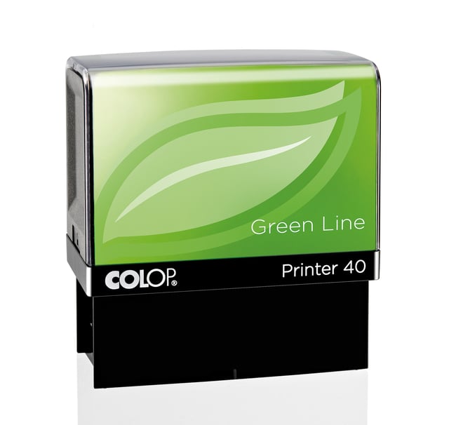 Tekststempel Colop 40 green line personaliseerbaar 6regels 59x23mm afbeelding