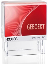 Woordstempel Colop Printer 20 geboekt rood