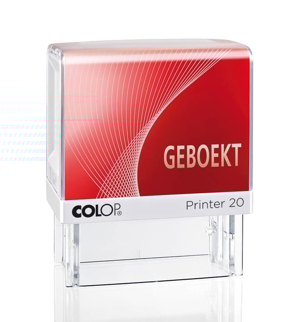 Woordstempel Colop Printer 20 geboekt rood afbeelding