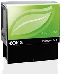 Tekststempel Colop 50 green line personaliseerbaar 7regels 69x30mm