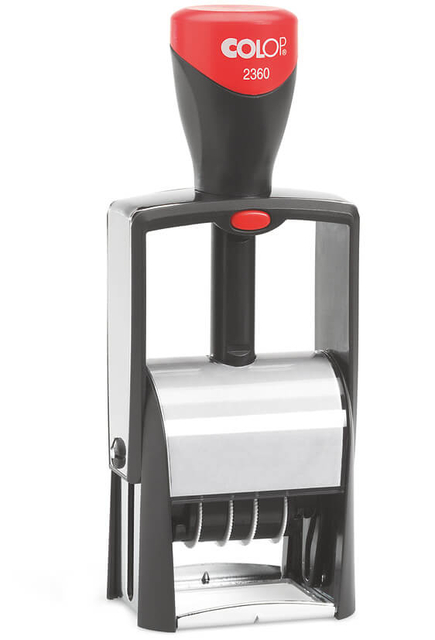 Woord-datumstempel Colop 2360 personaliseerbaar 30x45 afbeelding