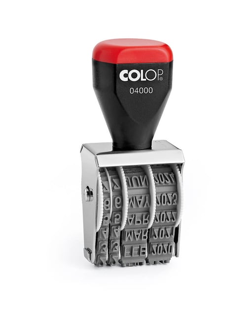 Datumstempel Colop 04000 band Nederlands rood afbeelding