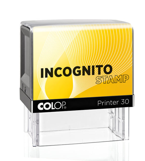 Tekststempel Colop 30 lncognito afbeelding