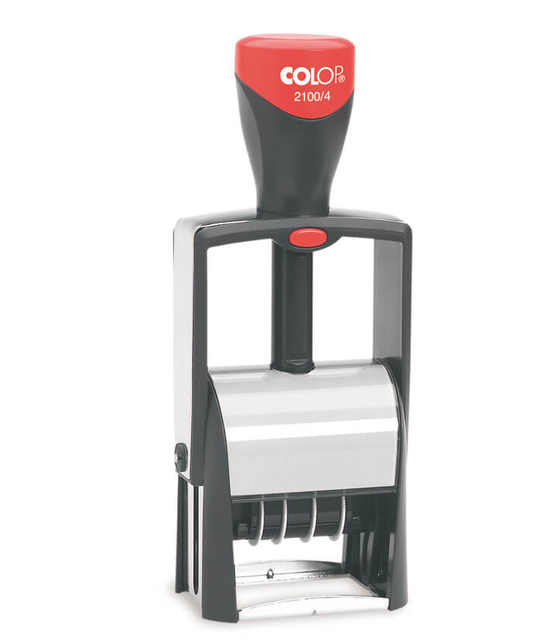 Datumstempel Colop Heavy Duty 2100/4 Classic Line Nederlands rood afbeelding