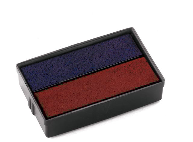 Stempelkussen Colop E/10/2 blauw en rood afbeelding