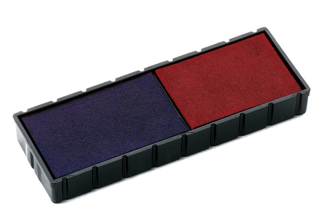 Stempelkussen Colop E/12/2 blauw en rood afbeelding