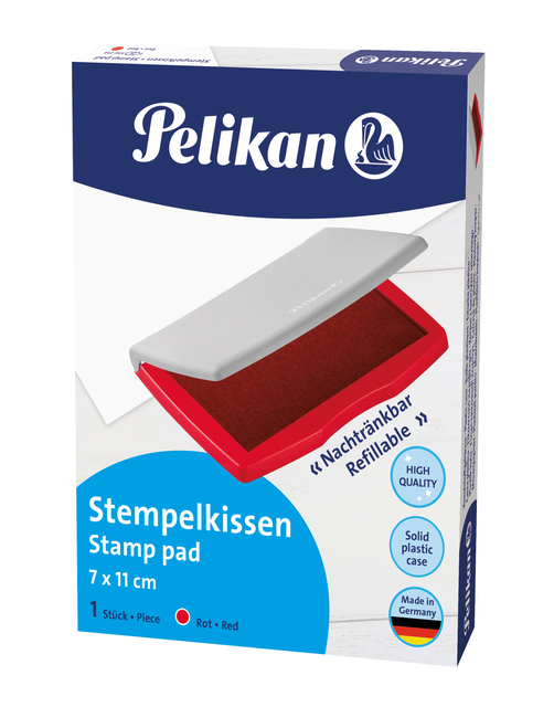 Stempelkussen Pelikan 2E 110x70mm rood afbeelding
