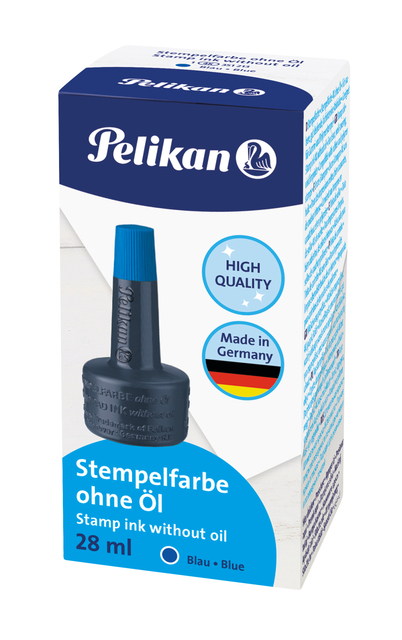 Stempelinkt Pelikan flacon 28ml blauw afbeelding