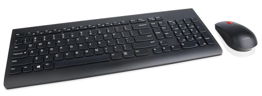 Lenovo 4X30M39477 toetsenbord Inclusief muis Universeel RF Draadloos QWERTY IJslands Zwart afbeelding