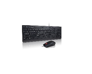 Lenovo 4X30L79886 toetsenbord Inclusief muis Universeel USB AZERTY Frans Zwart
