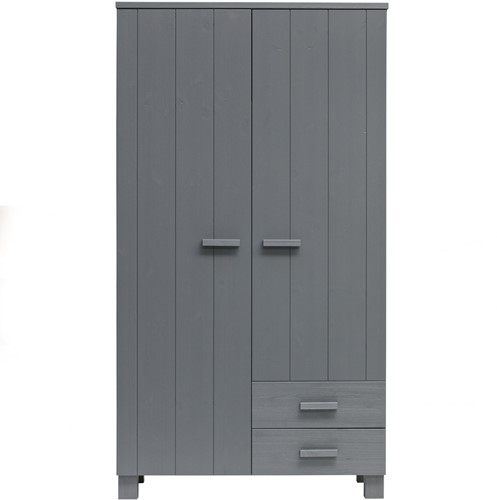 Kast Dennis Met Laden Grenen Steel Grey Geborsteld [Fsc]
