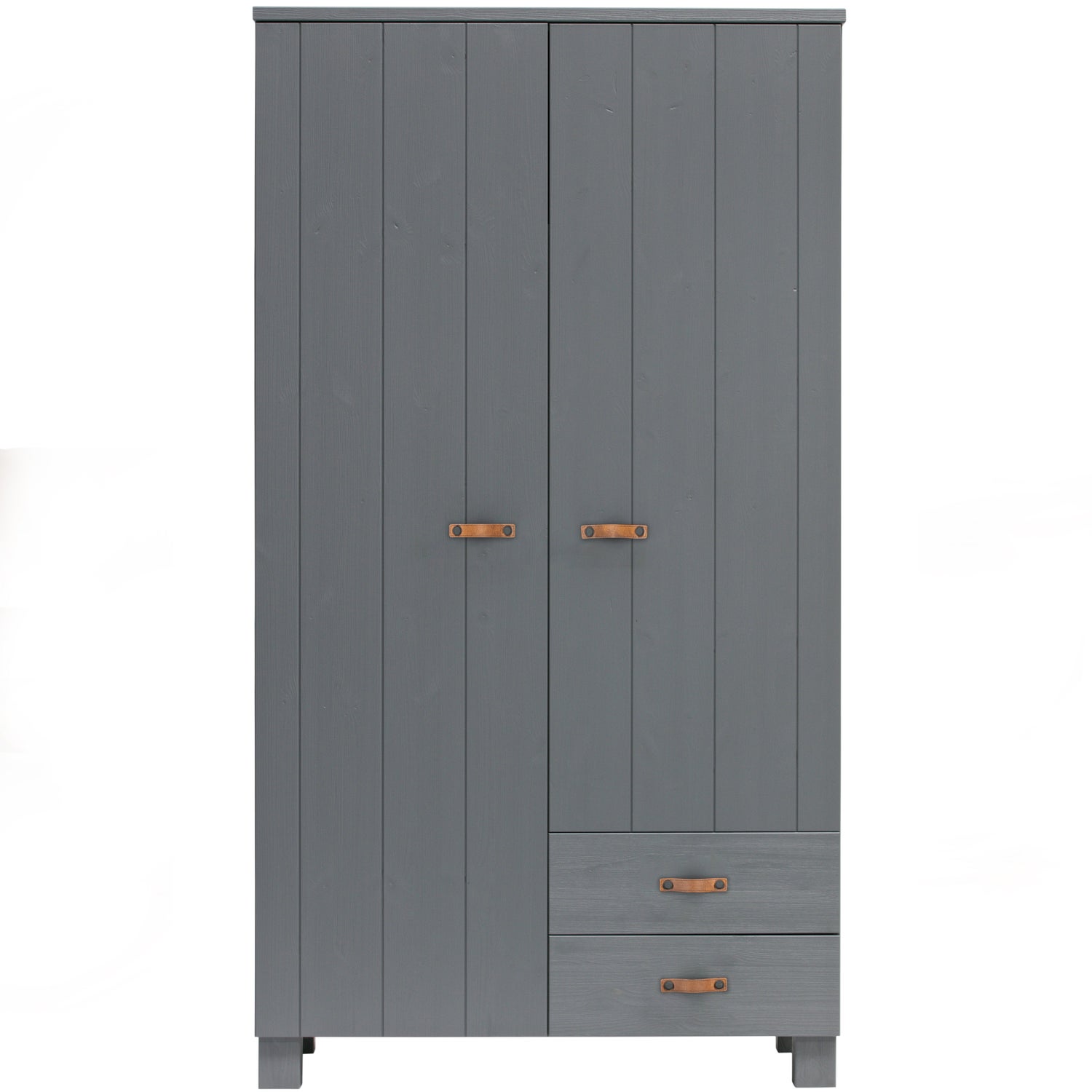 DENNIS KAST LADEN LEREN GREEP GRENEN STEEL GREY [fsc] afbeelding