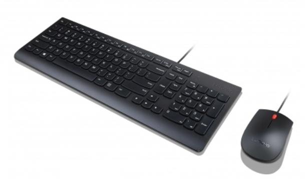 Lenovo 4X30L79914 toetsenbord Inclusief muis Universeel USB Slovaaks Zwart afbeelding