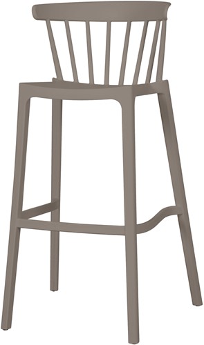 Barstoel Bliss Buiten Kunststof Taupe