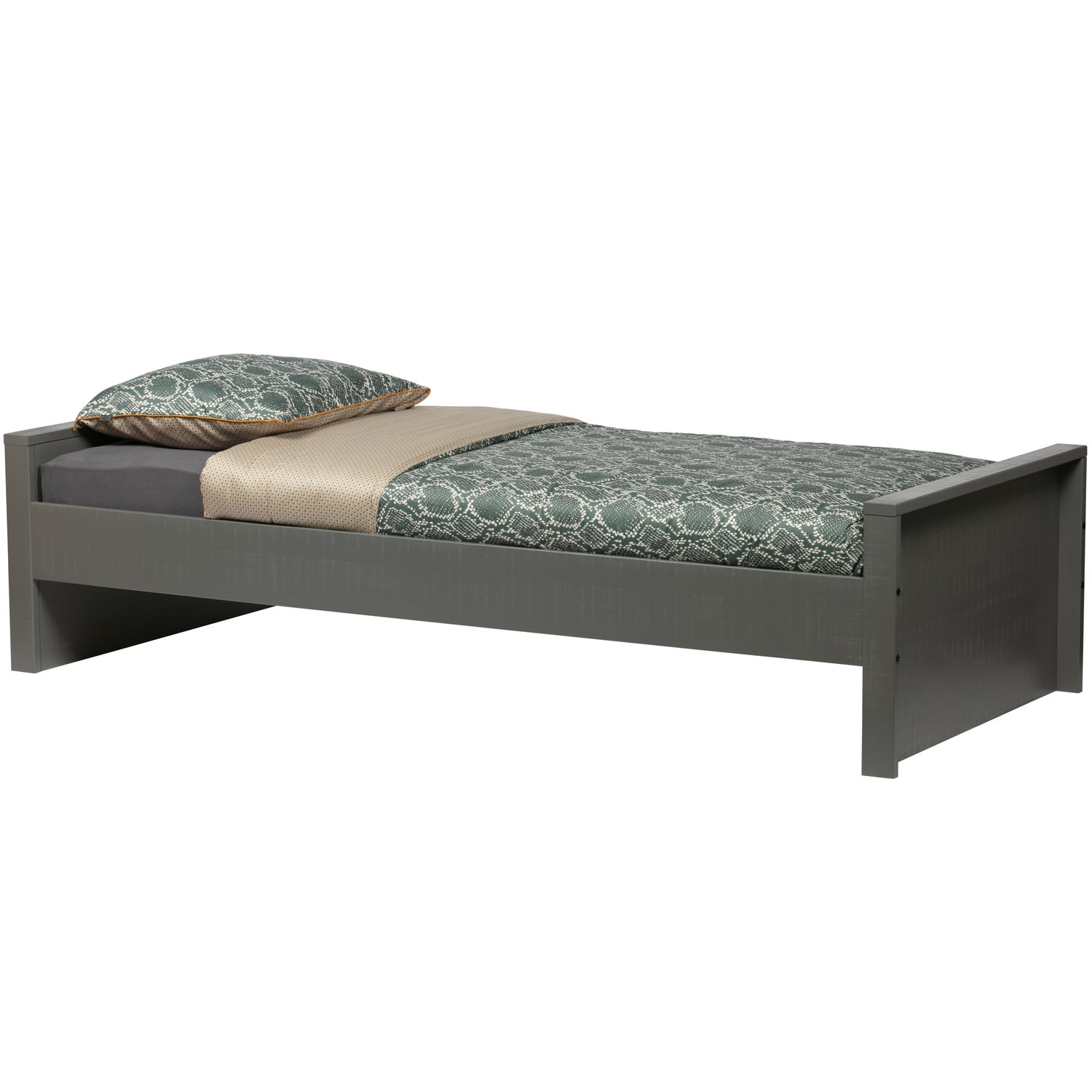 Bed Morris Grenen Leem 90X200Cm Excl Lattenbodem [Fsc] afbeelding