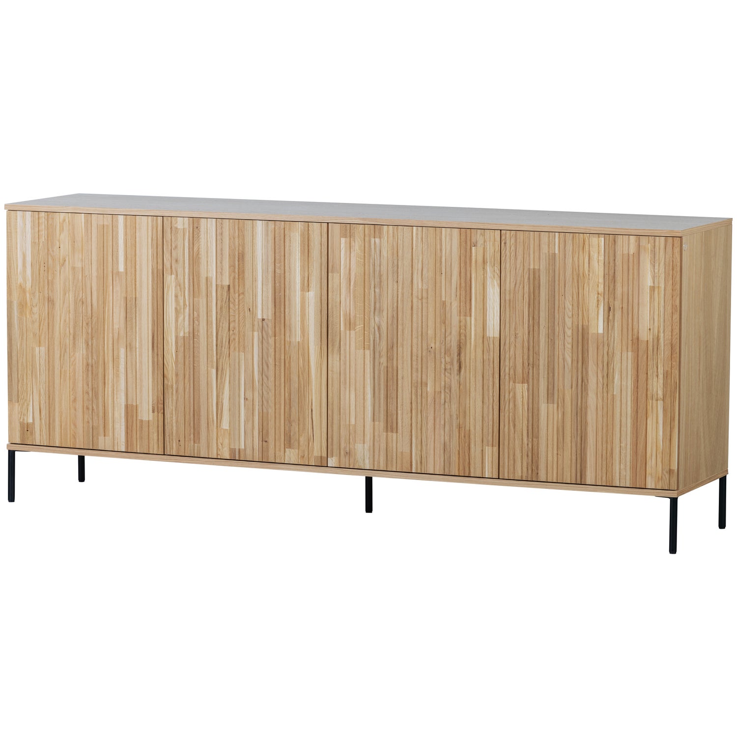 WOOOD NEW GRAVURE DRESSOIR 200 CM EIKEN BLANKE LAK [fsc]