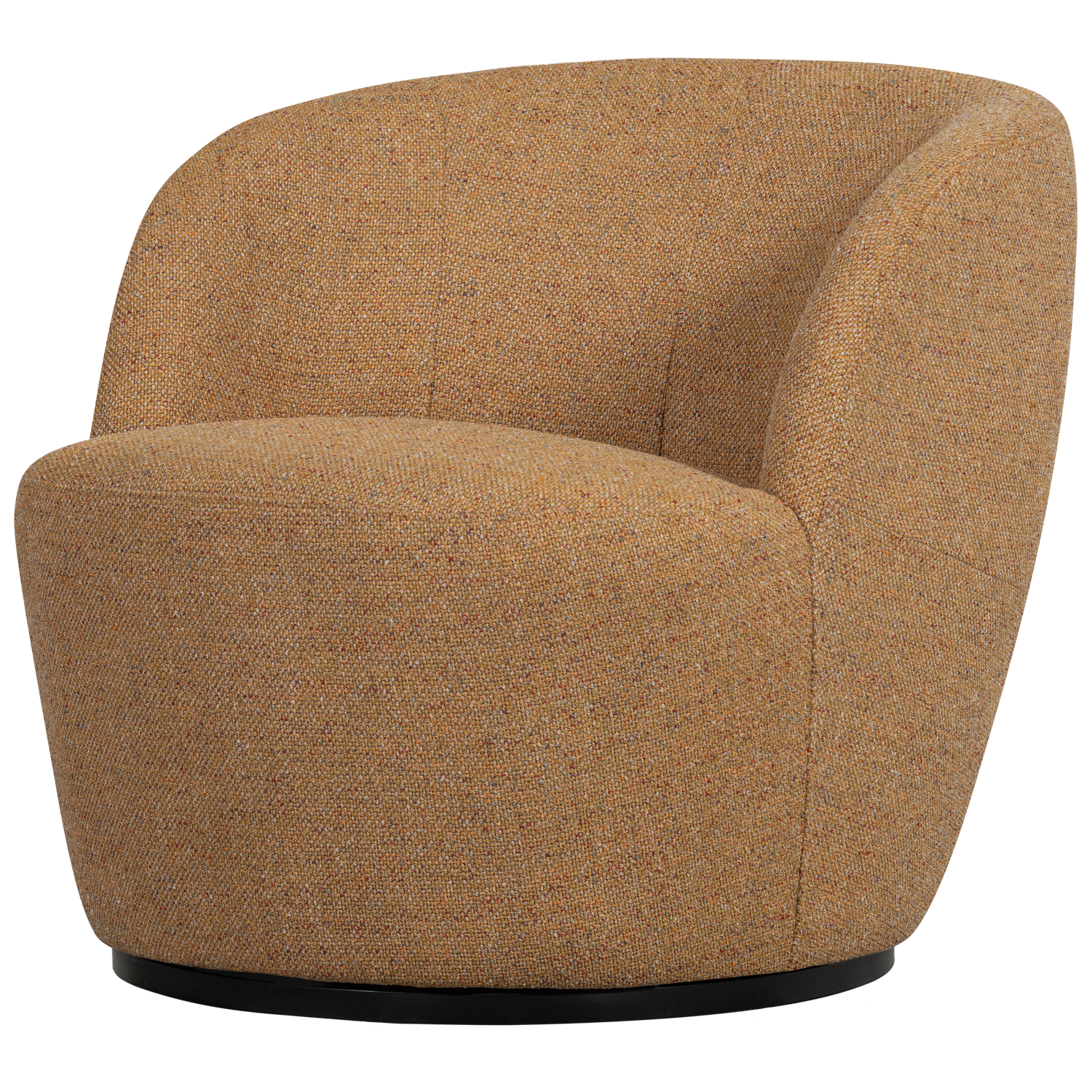 Draaifauteuil Serra Geweven Stof Curry Melange afbeelding