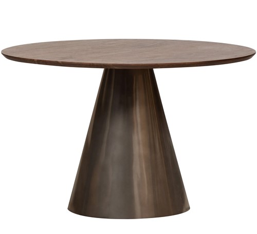 MAGGIE EETKAMERTAFEL METAAL/MANGO HOUT ZWART