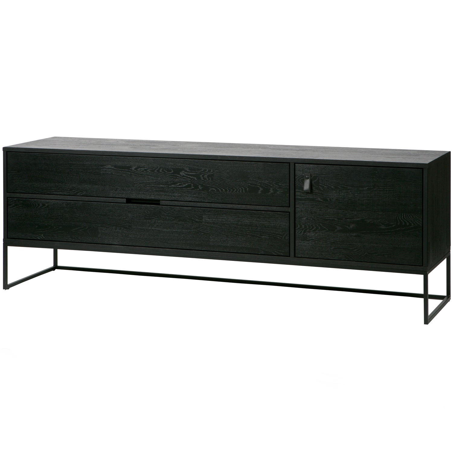 WOOOD SILAS TV MEUBEL 180CM ESSEN BLACKNIGHT [fsc]