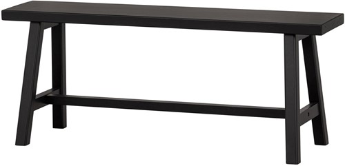 IMME BANKJE HOUT ZWART 110CM