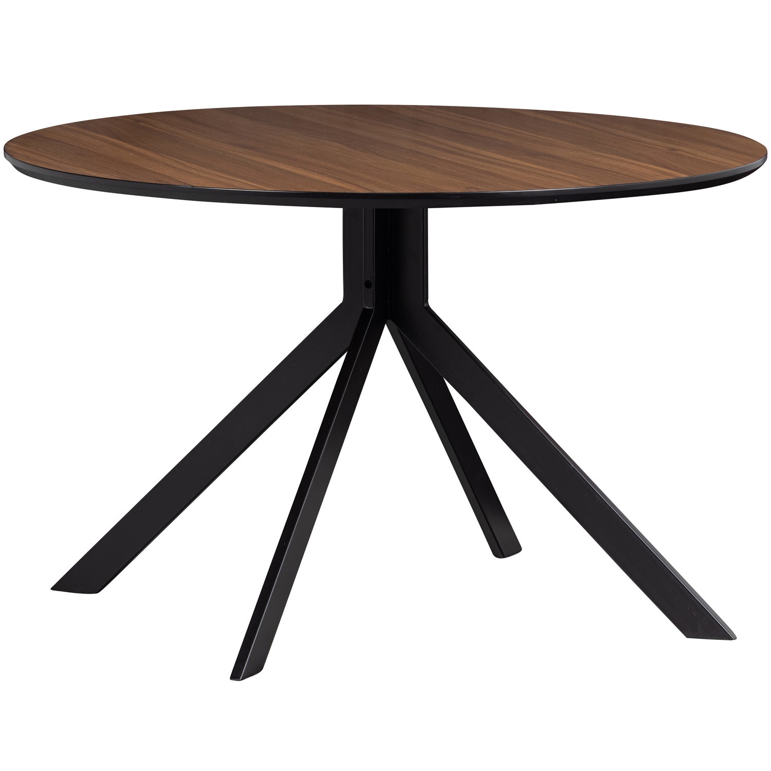 BRUNO EETTAFEL ROND MDF WALNOOT O120CM afbeelding