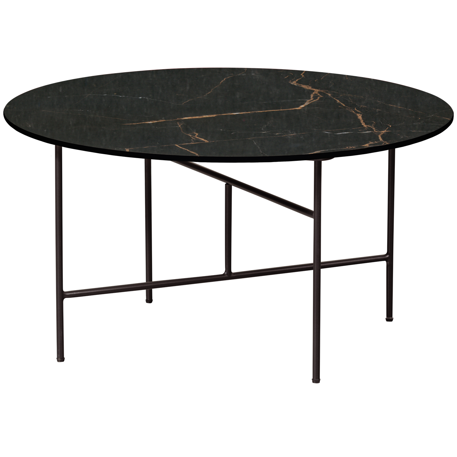 WOOOD VIDA BIJZETTAFEL MET ZWART MARMEREN LOOK BLAD 40xO80