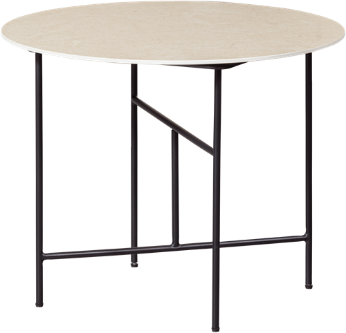 VIDA BIJZETTAFEL MET NATUREL MARMEREN LOOK BLAD 48xO60