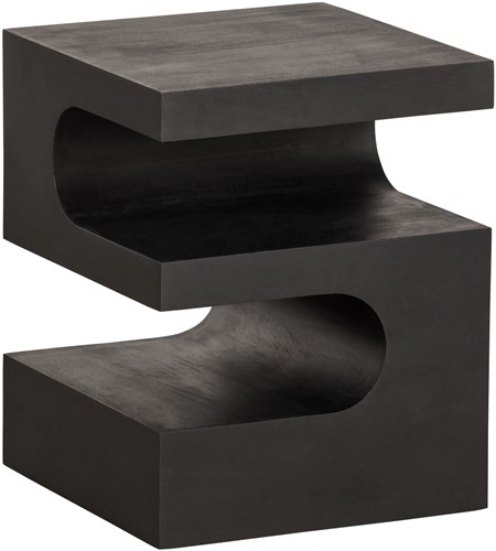 TOMA BIJZETTAFEL MANGO HOUT ZWART